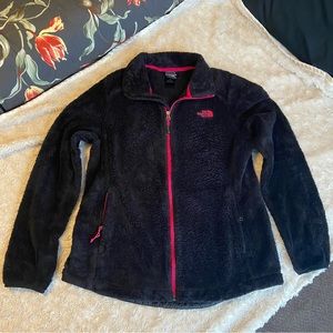 The North Face Fleece Fluffy & Soft Zip Up Jacket Adjustable Waist Front Pockets